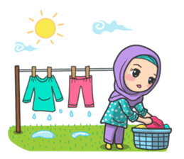 Flower Hijab sticker #214331