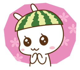Watermelon Bunny sticker #214665