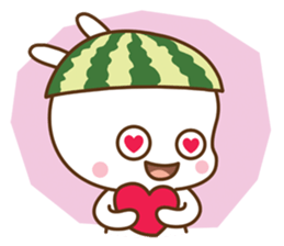 Watermelon Bunny sticker #214678
