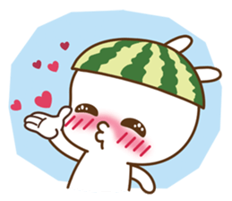Watermelon Bunny sticker #214685