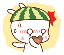 Watermelon Bunny sticker #214692