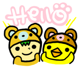 Headdress bear sticker #214856