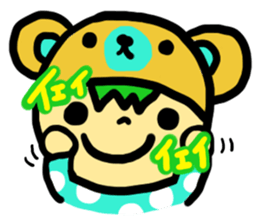 Headdress bear sticker #214871