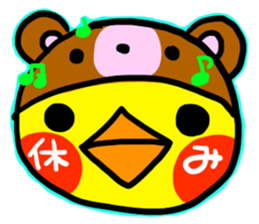 Headdress bear sticker #214882