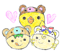 Headdress bear sticker #214892