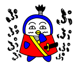 penguin samurai sticker #215898