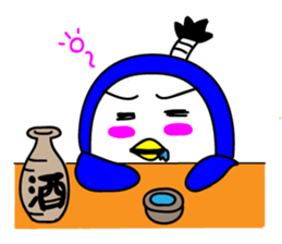 penguin samurai sticker #215907