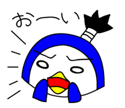 penguin samurai sticker #215918