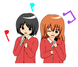 Twins sister stamp sticker #216129