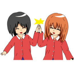 Twins sister stamp sticker #216130