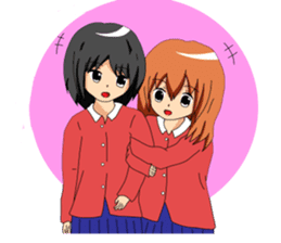 Twins sister stamp sticker #216131