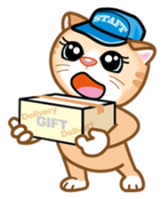 Pretty Cat Stamp sticker #217399