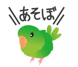 Colorful parakeet sticker #217867