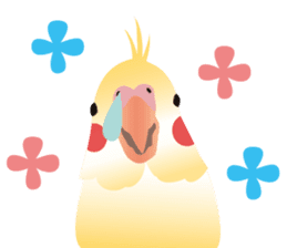 Colorful parakeet sticker #217874
