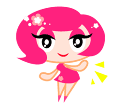 Pinky Girl sticker #218013