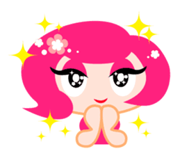 Pinky Girl sticker #218016