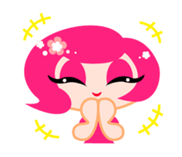 Pinky Girl sticker #218017