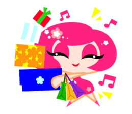 Pinky Girl sticker #218044