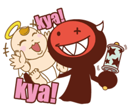 DEVIL ANGEL LIFE sticker #218498