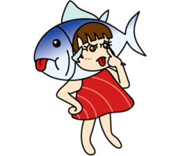 [old] Farm-Raised Tuna Girl sticker #222818