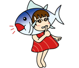[old] Farm-Raised Tuna Girl sticker #222820