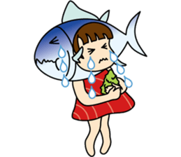 [old] Farm-Raised Tuna Girl sticker #222821