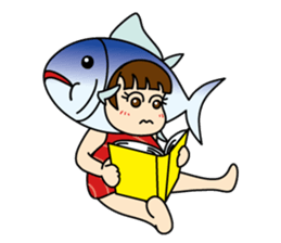 [old] Farm-Raised Tuna Girl sticker #222824