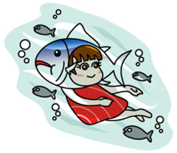 [old] Farm-Raised Tuna Girl sticker #222827