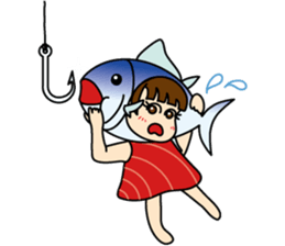 [old] Farm-Raised Tuna Girl sticker #222828