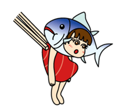[old] Farm-Raised Tuna Girl sticker #222831