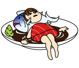 [old] Farm-Raised Tuna Girl sticker #222832