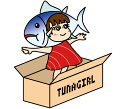 [old] Farm-Raised Tuna Girl sticker #222837