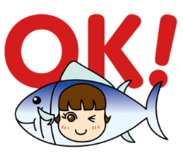 [old] Farm-Raised Tuna Girl sticker #222841