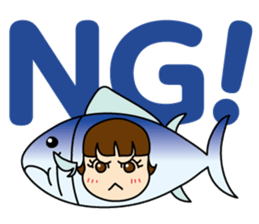 [old] Farm-Raised Tuna Girl sticker #222842