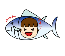 [old] Farm-Raised Tuna Girl sticker #222843