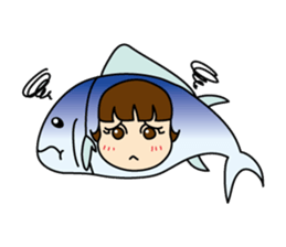 [old] Farm-Raised Tuna Girl sticker #222847