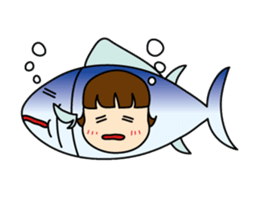 [old] Farm-Raised Tuna Girl sticker #222848