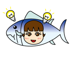 [old] Farm-Raised Tuna Girl sticker #222849