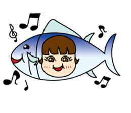 [old] Farm-Raised Tuna Girl sticker #222851