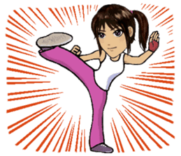 Kung Fu Lina sticker #352076