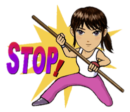 Kung Fu Lina sticker #352096