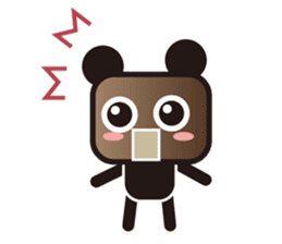 Coffe-bear sticker #528853
