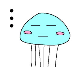 Cute jellyfish sticker #643939
