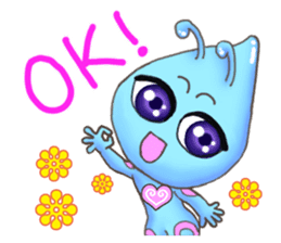 "Pleia" The Cute Alien part 1 (English) sticker #880640