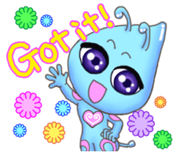 "Pleia" The Cute Alien part 1 (English) sticker #880644