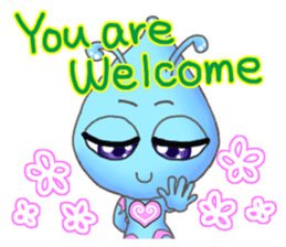 "Pleia" The Cute Alien part 1 (English) sticker #880646