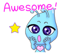 "Pleia" The Cute Alien part 1 (English) sticker #880655