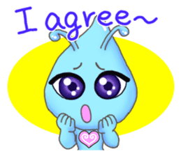 "Pleia" The Cute Alien part 1 (English) sticker #880658