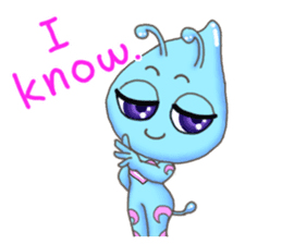 "Pleia" The Cute Alien part 1 (English) sticker #880671