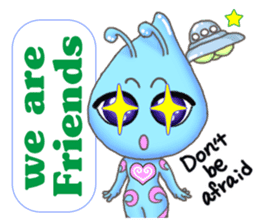 "Pleia" The Cute Alien part 1 (English) sticker #880677
